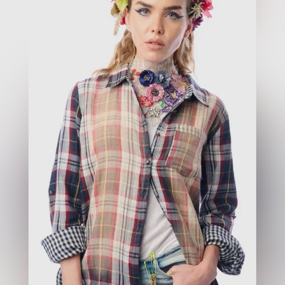 Aratta Checkered Button-Up Shirt - Picture 1 of 6